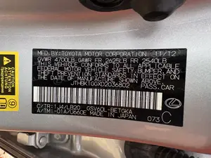 Lexus ES 2013 Silver