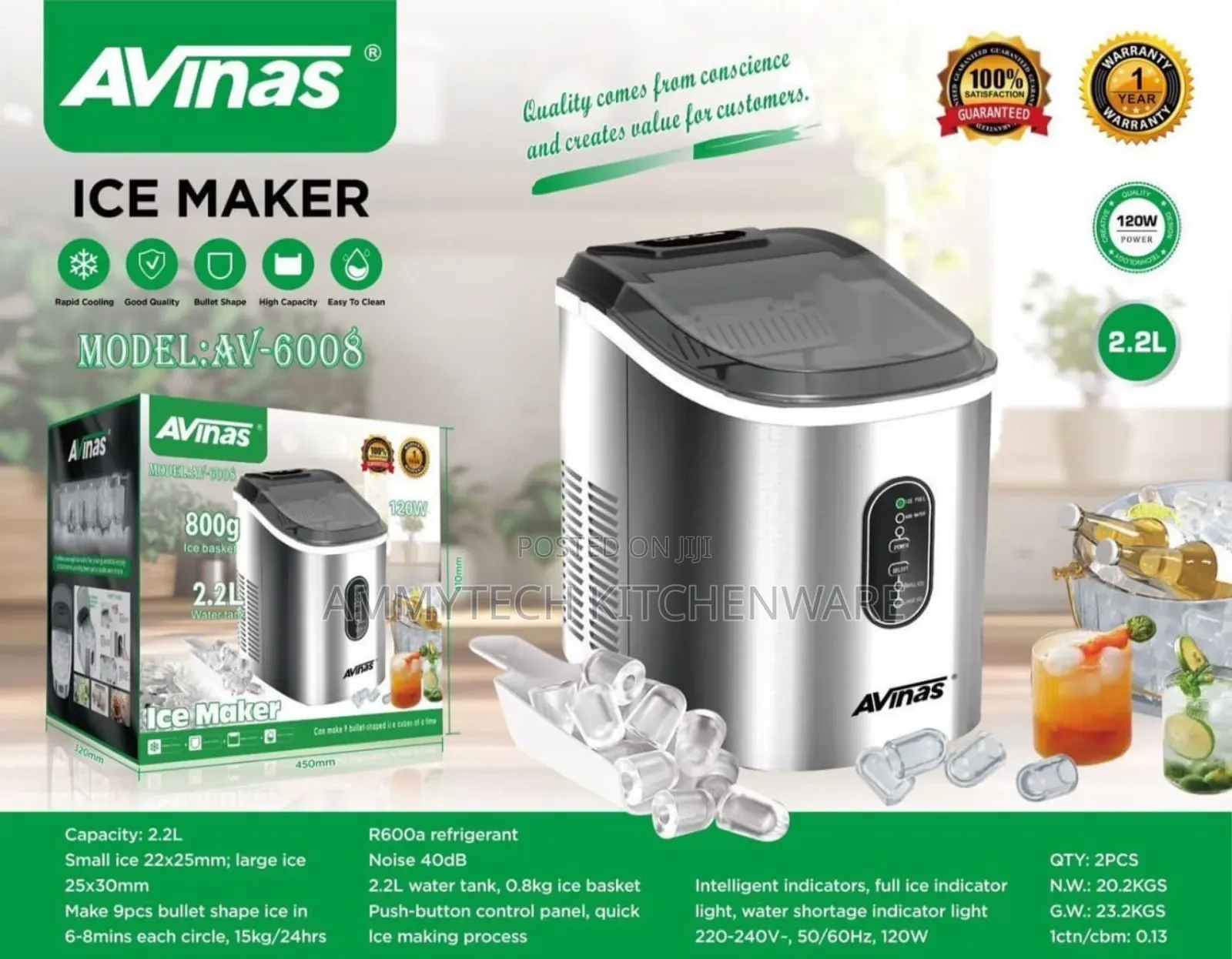 High Quality Avinas Ice Cube Maker