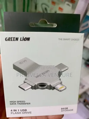 Green Lion 64gb 4 in 1 Usb Flash Drive