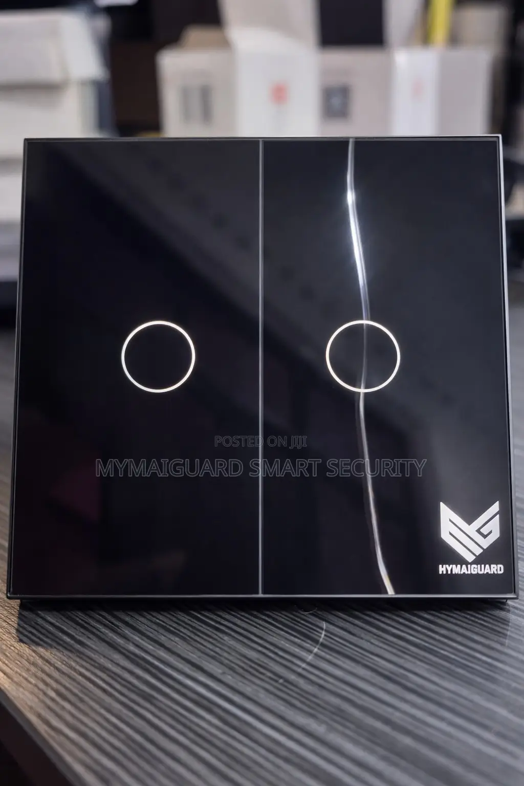 2 Gang Smart Switch - Touch Black