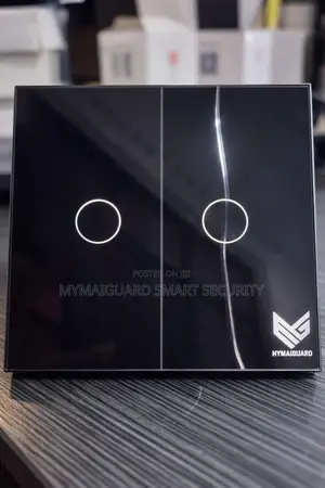 2 Gang Smart Switch - Touch Black