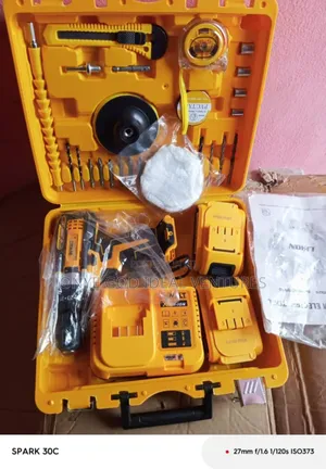 Dewalt-Branded Cordless Drill Set With Multiple Accessories