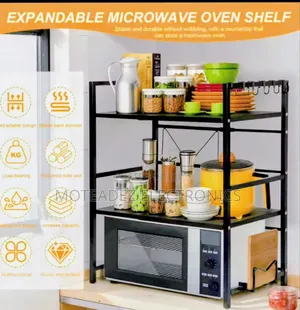2 Layer Retractable Expandable High Quality Steel Microwave Rack/Shelf