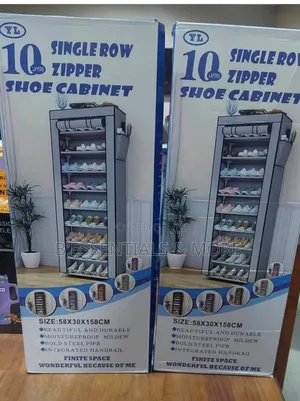 10 Layer Shoe Rack With Cover