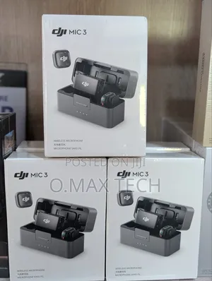 Dji Mic 3 (2 Tx + 1 Rx + Charging Case), Wireless Microphone