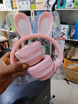 Pink Color Cat Ear Headphones