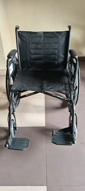 Standard Folding Manual Wheelchair – Black Frame