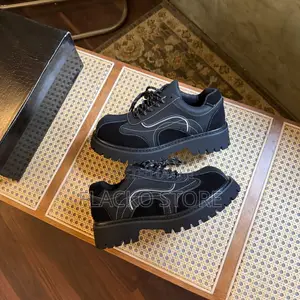 Original Black Derby Lace Up Shoes