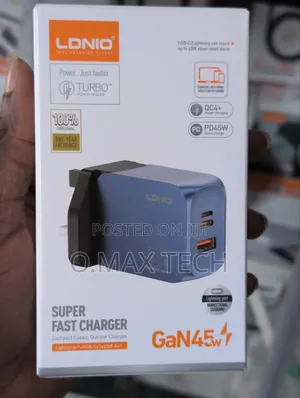 Ldnio 45w Usb-c/A Super Fast Charger Q6 Phone Fast Charger
