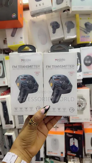 Yesido Y70 Bluetooth 5.3 Fm Transmitter Car Charger