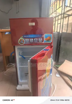 Compact 90l Double Door Fridge Polystar Pv-Dd203r6rl