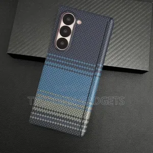 Samsung Z Fold 5 6 7 Carbon Fiber Case,Luxury Ultra Slim With Hinge