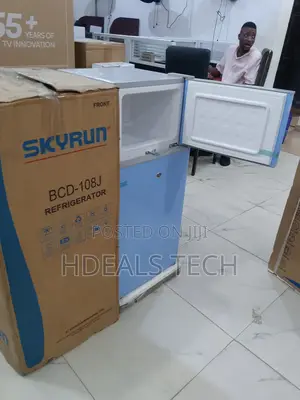 Brand New Skyrun Double Door Fridge 85 Litres With Powerful Freezer