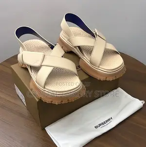 Burberry Quality Luxury Men Genuine Shoe Sandals