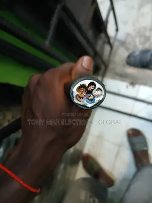 6mm 5core PVC PVC Electric Cable Nigerchin