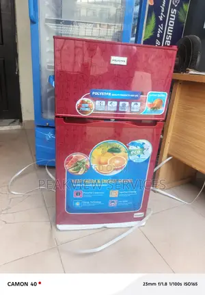 Kitchen Double Door Refrigerator 90l Polystar Pv-Dd203r6rl