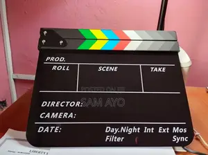 Acrylic Clapboard Clapperboard - Black