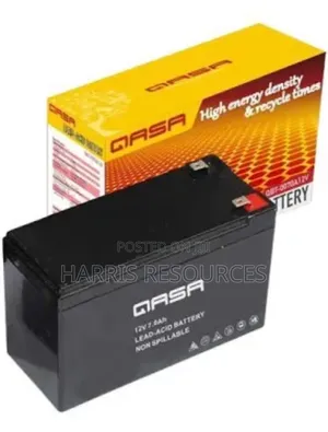 Qasa 12v 7ah Pin Type Fan Replacement Battery