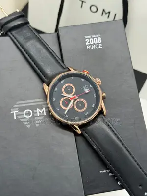 Tomi Quality Men Genuine Leather Wristwatch