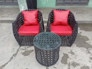 Elegant Wicker Outdoor Chair With Table