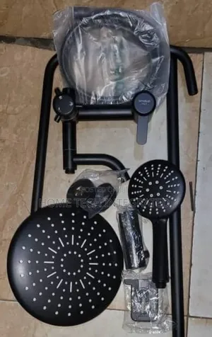 Anti Rust Black Kettle Mouth Shower Mixer