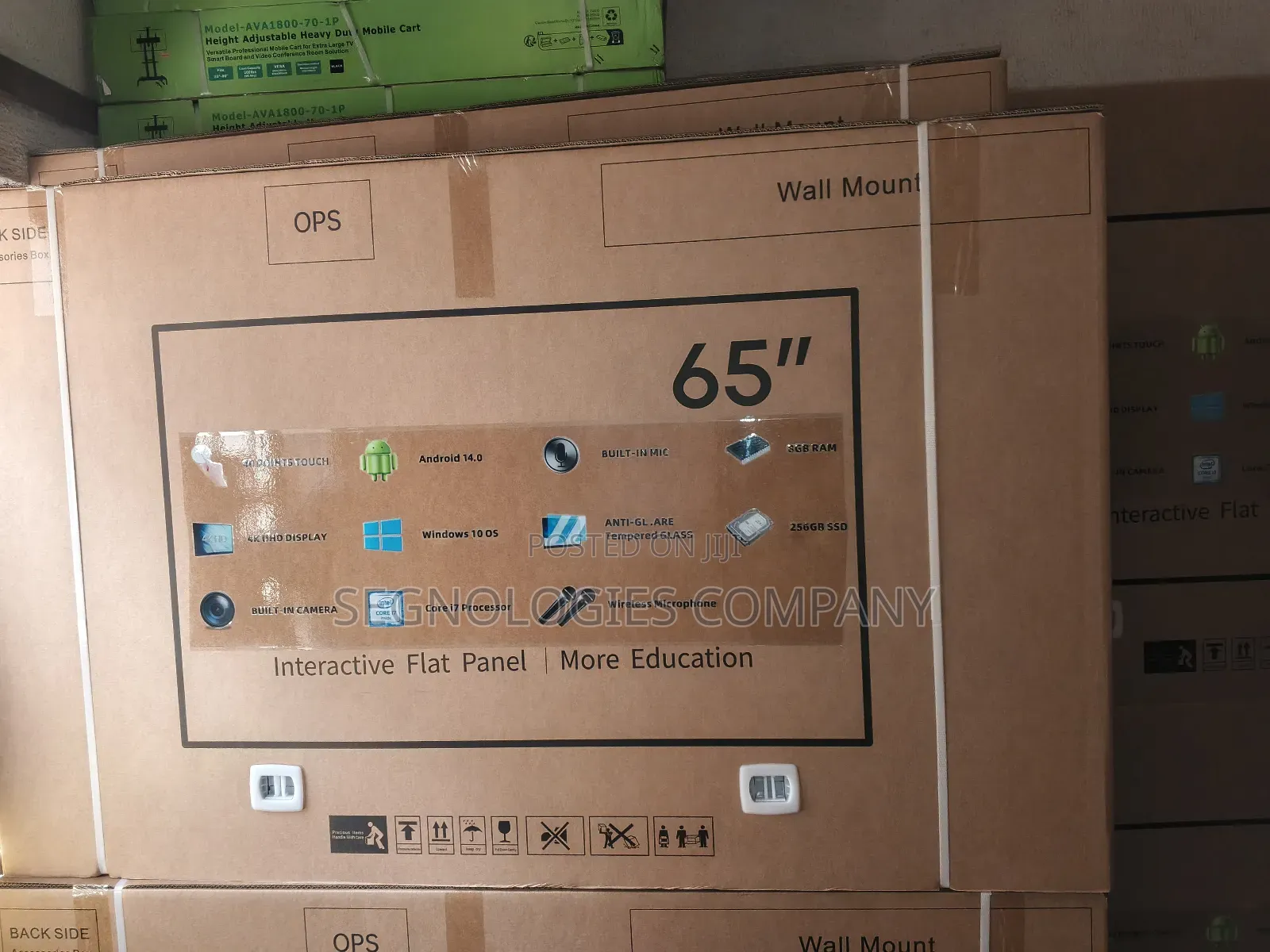Riotouch 65" Interactive Flat Panel Compatible With Android Windows