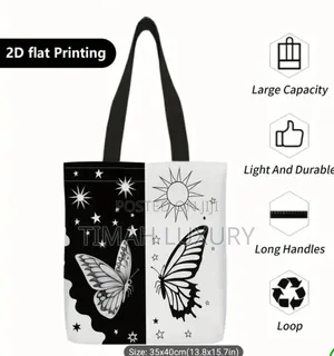 1pc Large Reusable Tote Bag