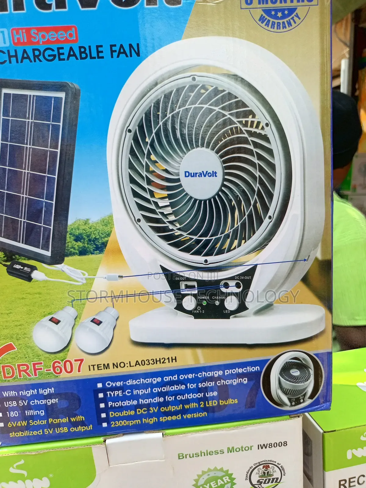 7" Solar Fan