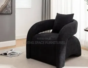 Accent Fabric Chair With Headrest