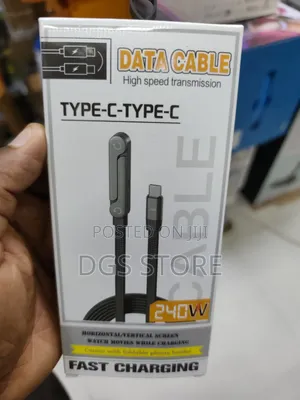 Data Cable Type C to Type C 240w Fast Charging Cable