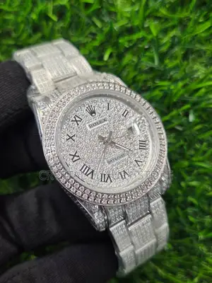 Rolex Quality Luxury Men Iced Wristwatch