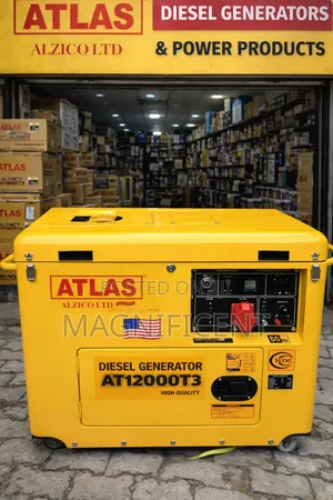12kva Atlas At12000t3 Diesel Silent Generator