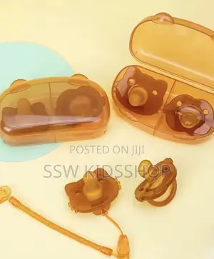 Baby 2 in 1 Silicone Pacifier /Soother With Holder