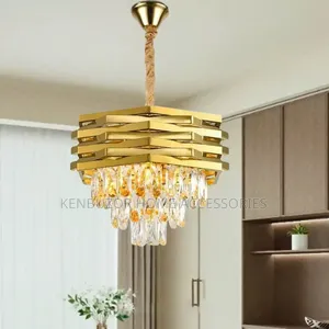800mm Woven Styled Gold Chandelier