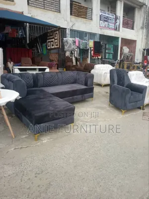 Latest New Beautiful L Shaped Fabric Chair