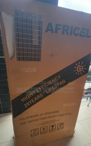 Africell 320watts Monocrystalline Solar Panels Available In Stock.