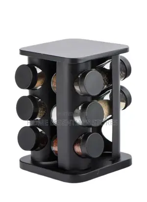 Rotating Spice Rack - 12 Jars Rotating Spice Organizer