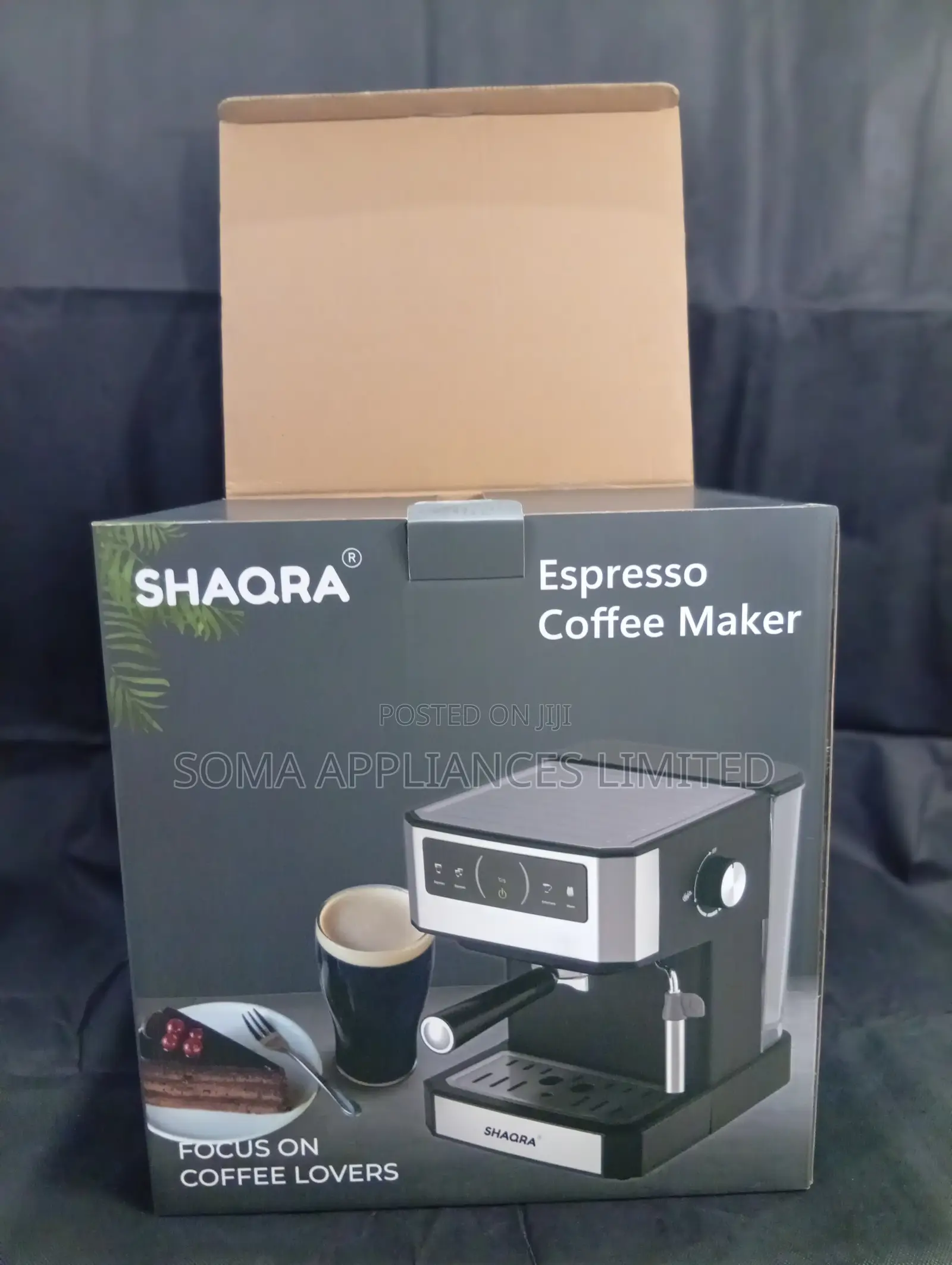 Shaqra Semi-Automatic Touchscreen Espresso Coffee Machine