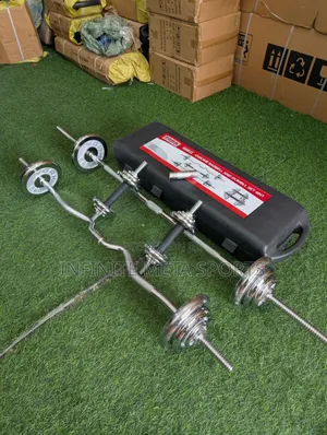 Quality 55kg Dumbbell Chrome Box