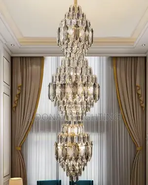 Luxury Crystal Long Chandelier