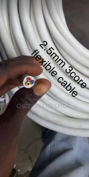 2.5mmx3core Flexible Wire White