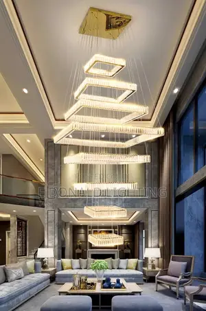 8 Ring 800mm Crystal Chandelier