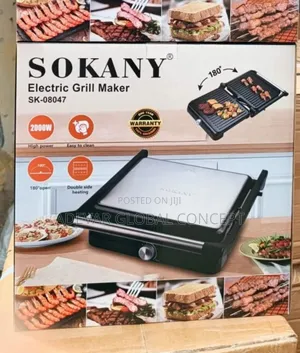 Sokany Electric Panini Grill Maker - 2000w