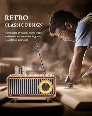 Retro Bluetooth Speaker With Fm Radio