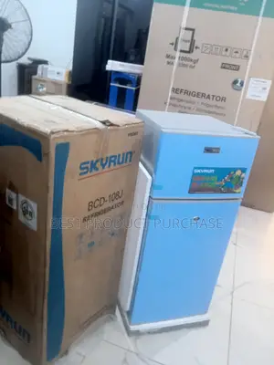 Space-Saving Skyrun 108 Liters Double Door Fridge
