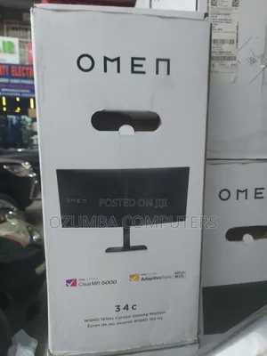 Hp Omen 34c WQHD 165hz Curved Gaming Monitor