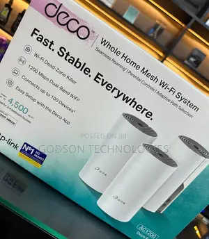 Tp-Link Deco E4 Ac1200 Whole Home Mesh Wi-Fi System Dual-Band Wi-Fi