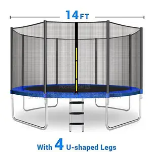 Outdoor Trampoline With Safety Net & Ladder