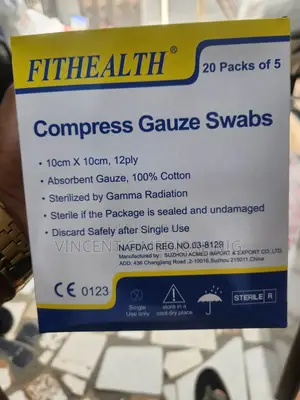 Fithealth Compress Gauze Swabs 10cmx10cm, 12ply