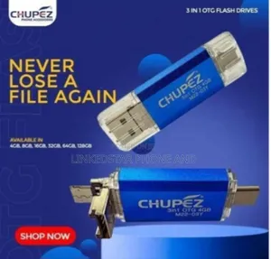 Chupez 128gb 3 in 1 Flash Drive - Phones Tablets